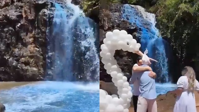 Gender reveal arruinó el río Queima-Pé,