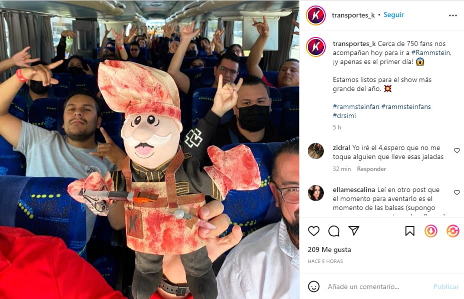 Dr. Simi que va para llegar a Rammstein en el Foro Sol