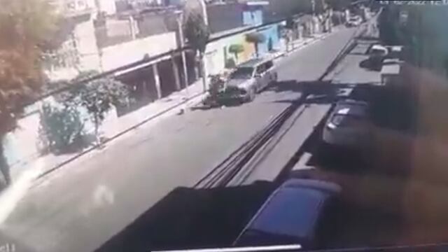Pareja atropellada en Iztacalco