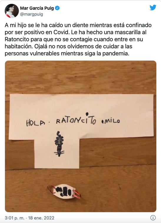 Publicación de Twitter