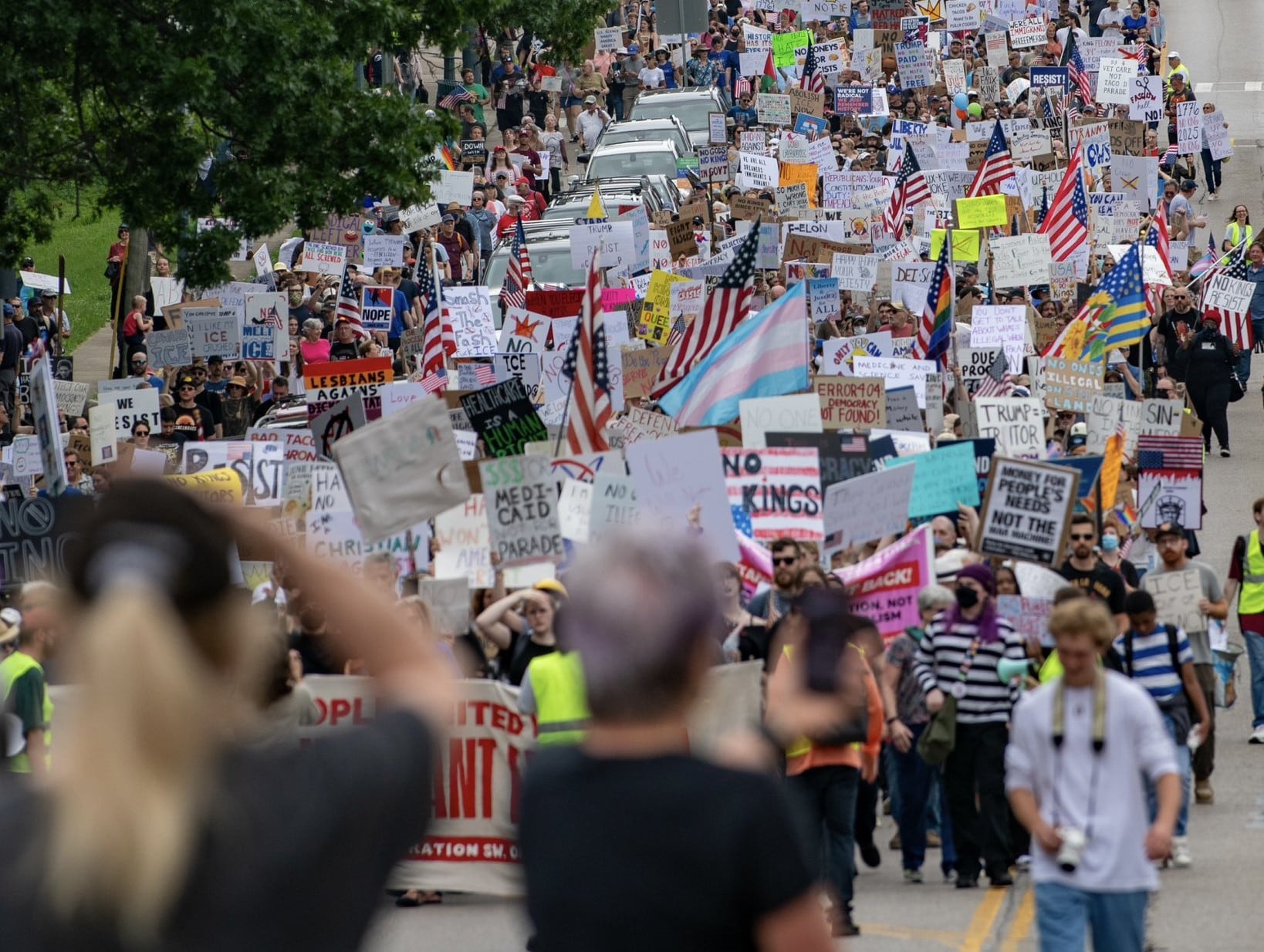 No Kings Day: protestas en Cincinnati