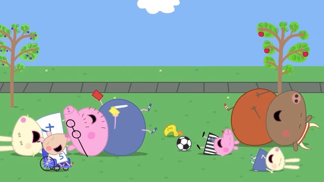 Peppa Pig por el juego de México vs Internacional