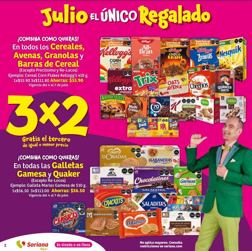 Ofertas Julio Regalado Soriana