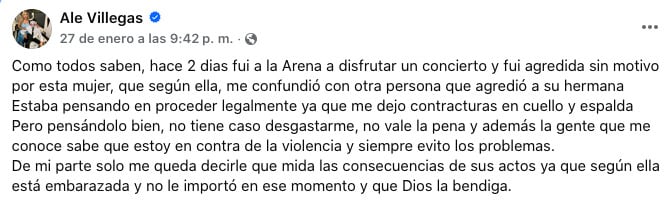 Esposa de Brincos Dieras habla de la agresión que vivió.