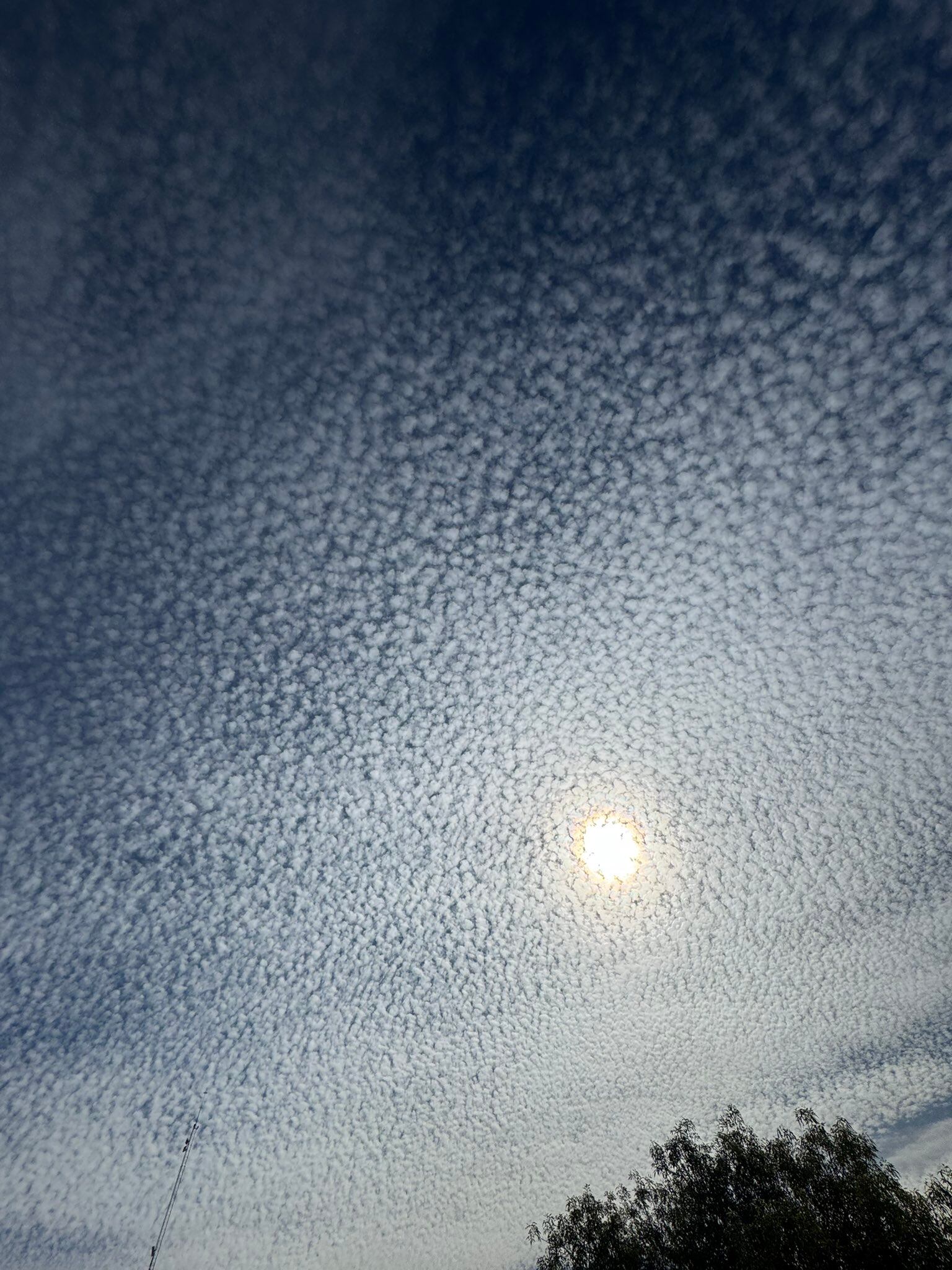 Cielo nuboso en Puebla