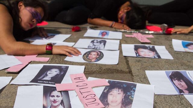 Protesta contra la violencia de género en México.