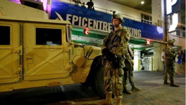 Protestas en Charlotte.