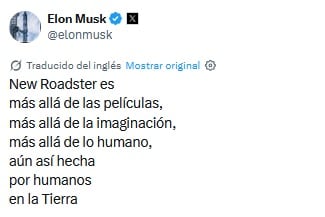 Elon Musk da detalles del nuevo Roadster.