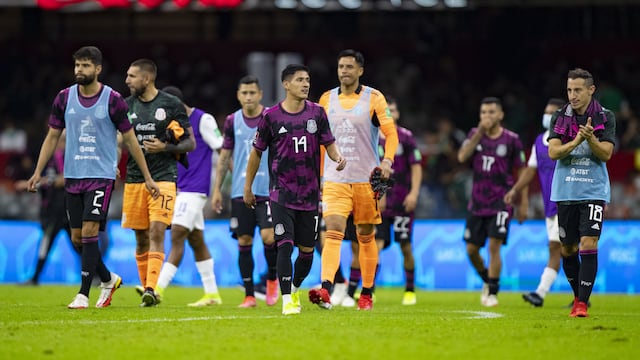 Selección de futbol de México en el Estadio Azteca