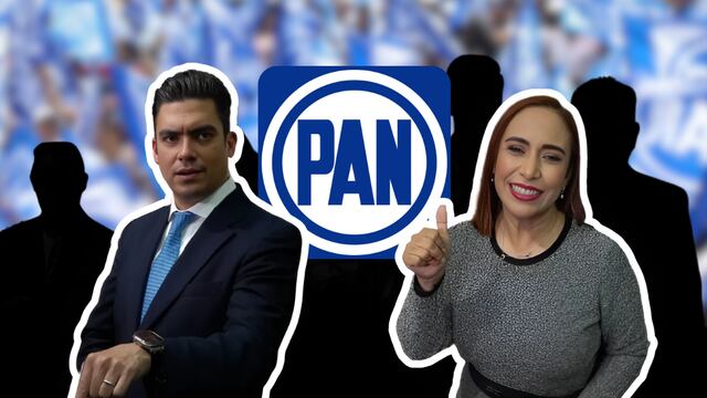 Candidatos a presidente nacional del PAN, Jorge Romero y Adriana Dávila