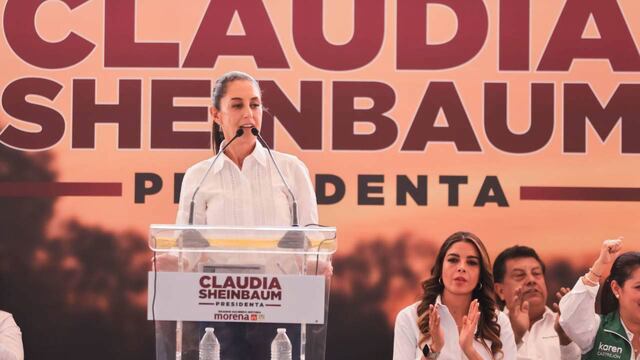 Claudia Sheinbaum, candidata a la presidencia de la república por la coalición Sigamos Haciendo Historia