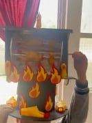 Sombreros locos: pollo rostizado