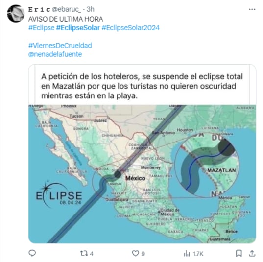 Memes del eclipse solar del 8 de abril