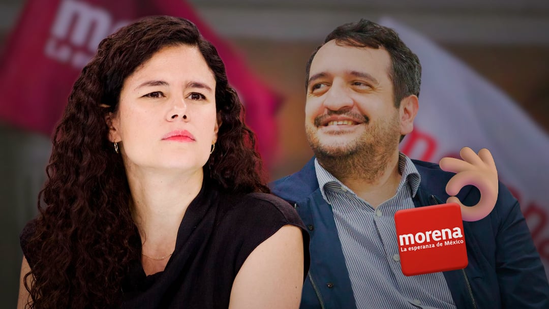Luisa Alcalde y Andrés Manuel López Beltrán