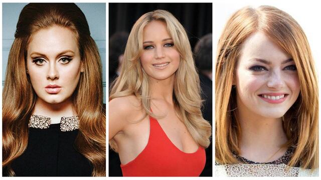 Adele / Jennifer Lawrence/ Emma Stone