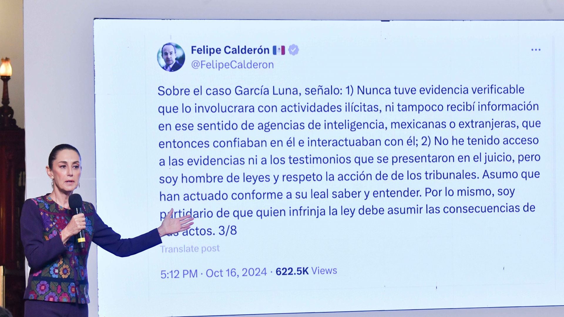 ClaudiaMetrics 17 de octubre: Federico Arreola coincide con Claudia Sheinbaum sobre Felipe Calderón y Genaro García Luna