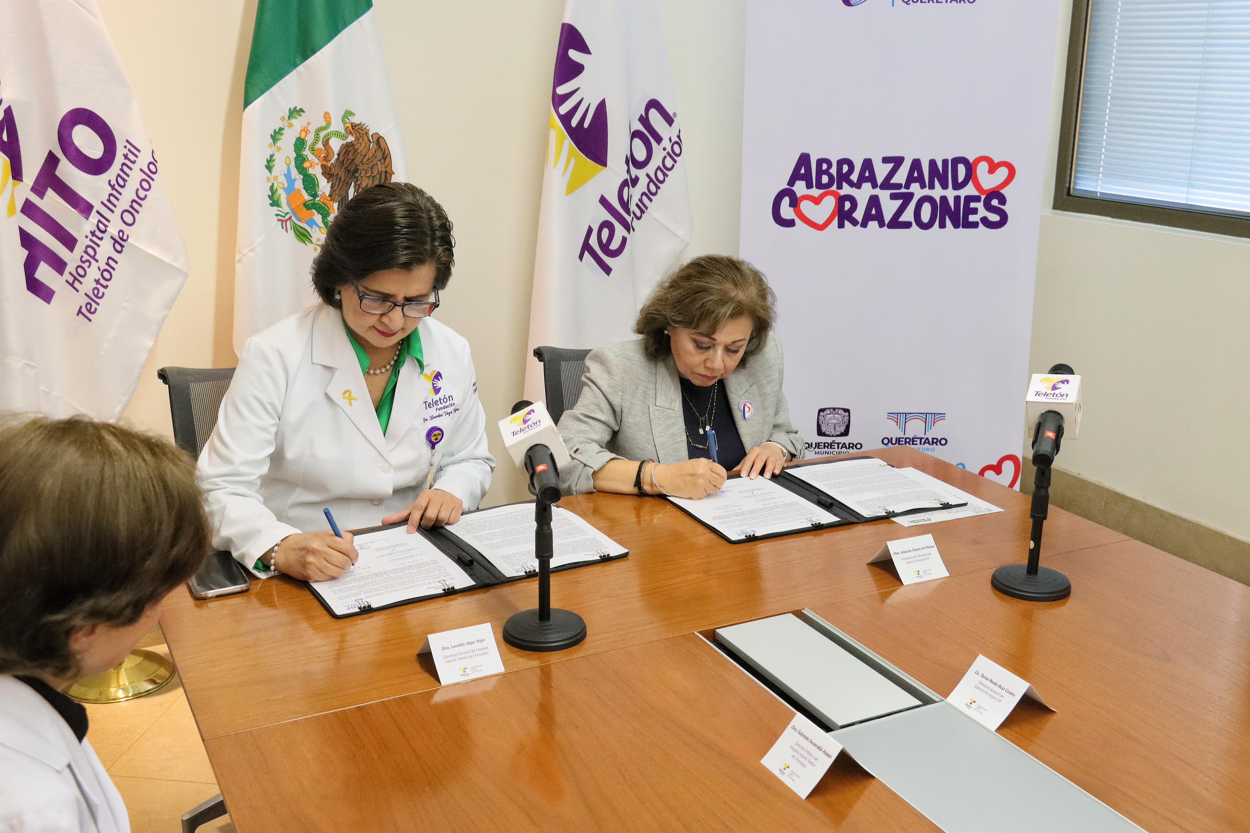 DIF de Querétaro colaborará con Hospital Infantil Teletón de Oncología