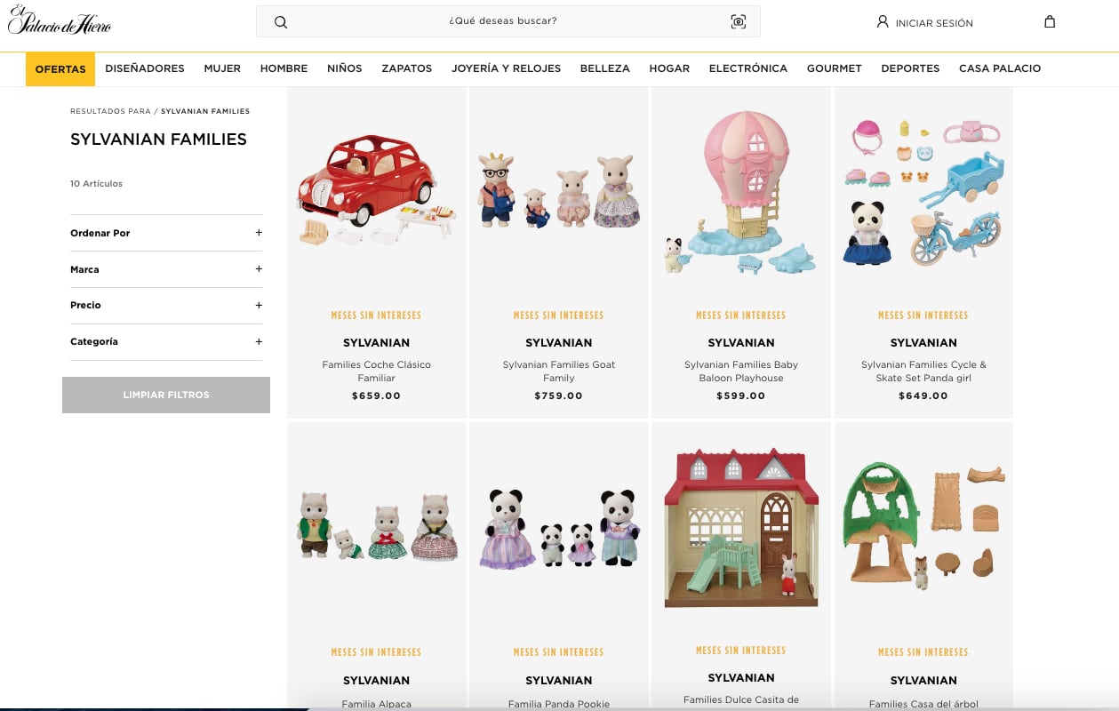 Ternurines de Sylvanian Families en Palacio de Hierro