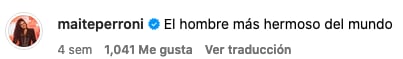 Maite Perroni manda mensaje amoroso a Andrés Tovar.