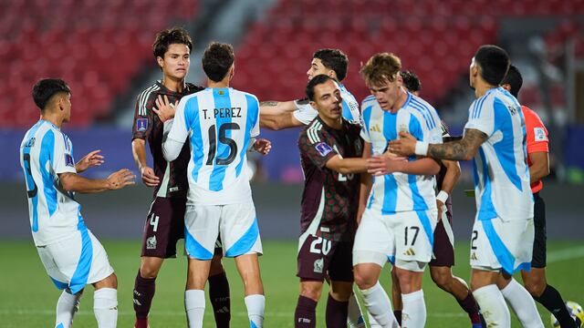México vs Argentina en el Mundial Sub-20.