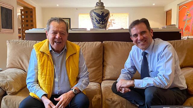 Porfirio Muñoz Ledo y Lorenzo Córdova