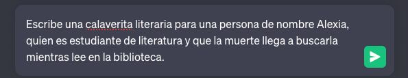 Instrucciones para calaverita literaria con inteligencia artificial