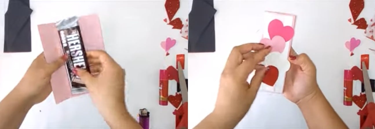 Chocolate decorado para San Valentín