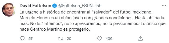 David Faitelson sobre Marcelo Flores