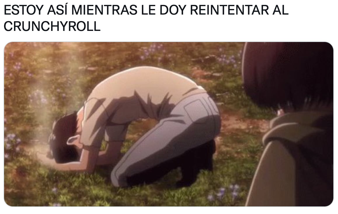 Caída de Crunchyroll por estreno de 'Attack on Titan'
