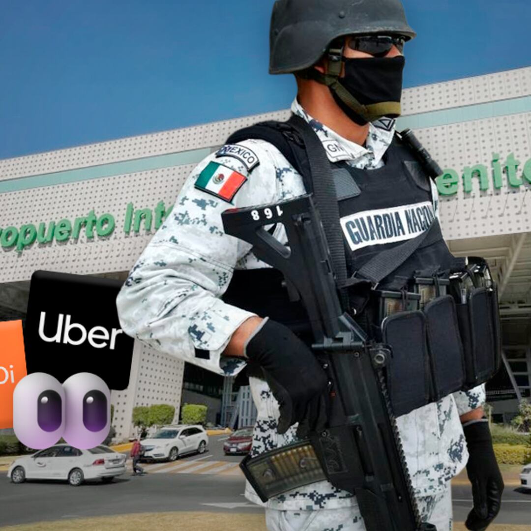 Guardia Nacional advierte a Uber y Didi: retirarán autos si entran al AICM desde esta fecha