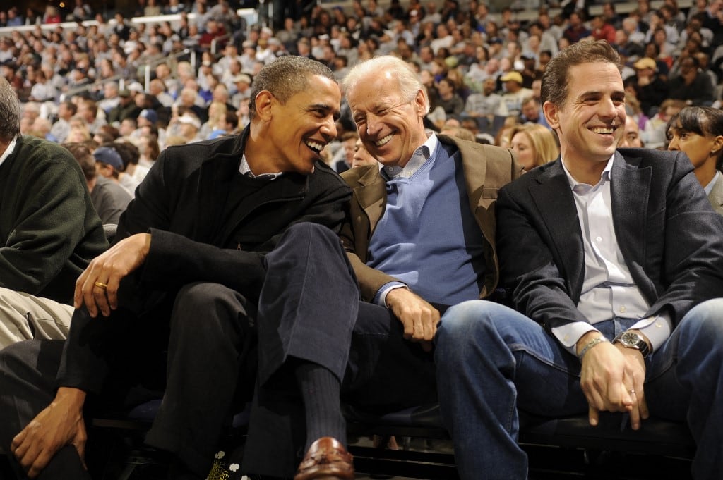 Barack Obama, Joe Biden y Hunter Biden