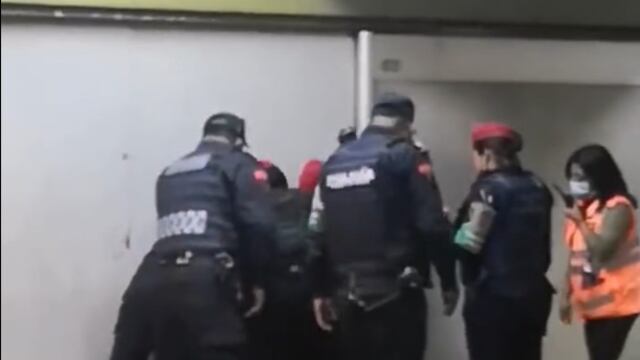 Detención en el Metro de CDMX