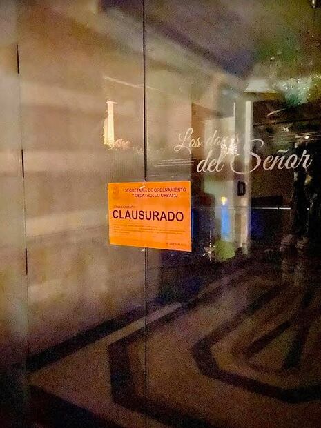 Salón clausurado/Foto: Plácido Garza