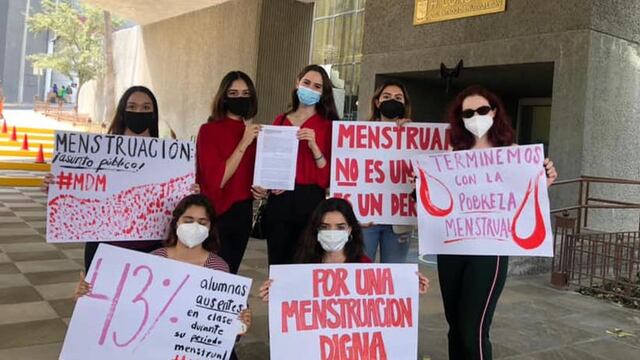 Protesta por menstruación digna
