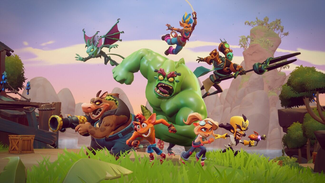 Crash Team Battle mantiene la esencia de los personajes en un campo de batalla
