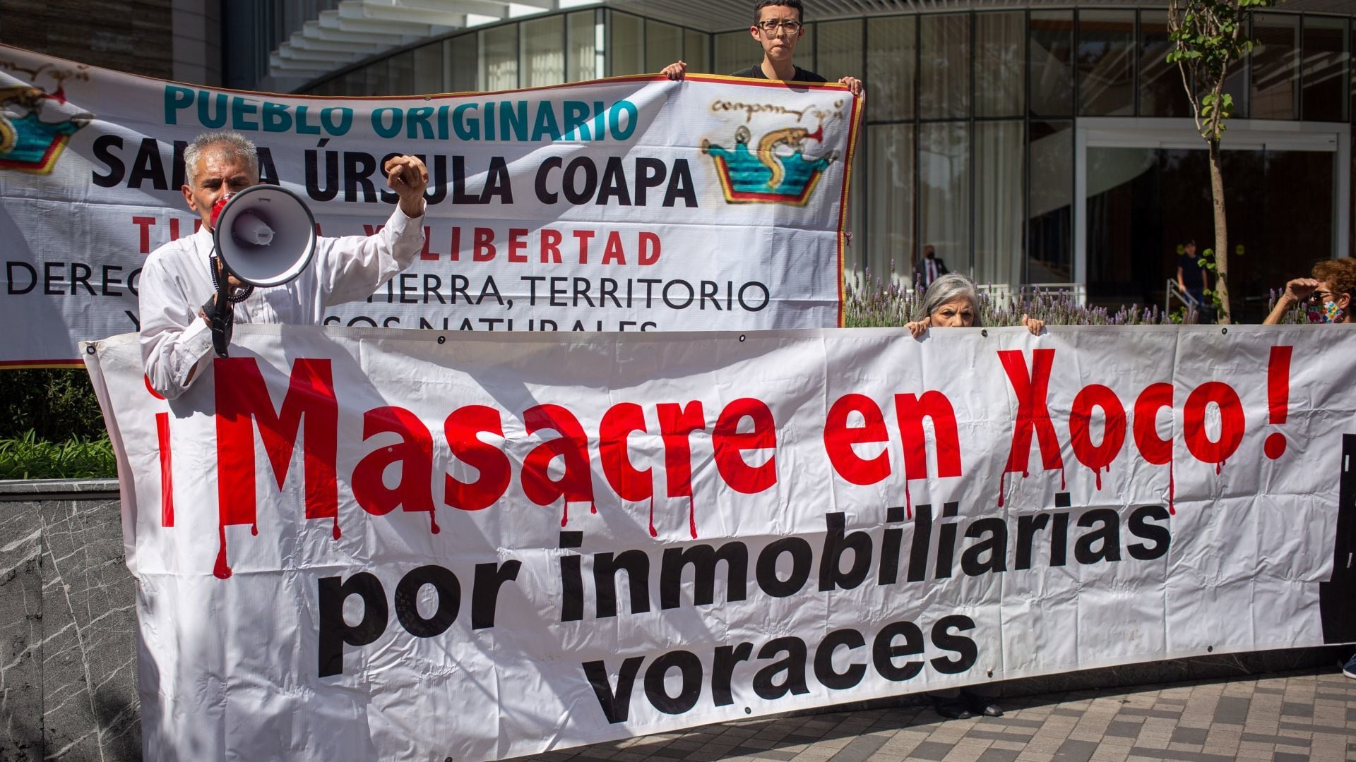 Protesta contra Mitikah