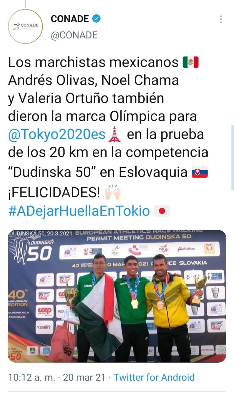 Publicación de Twitter