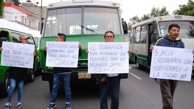Transportistas anuncian marchas; piden aumento de pasaje.