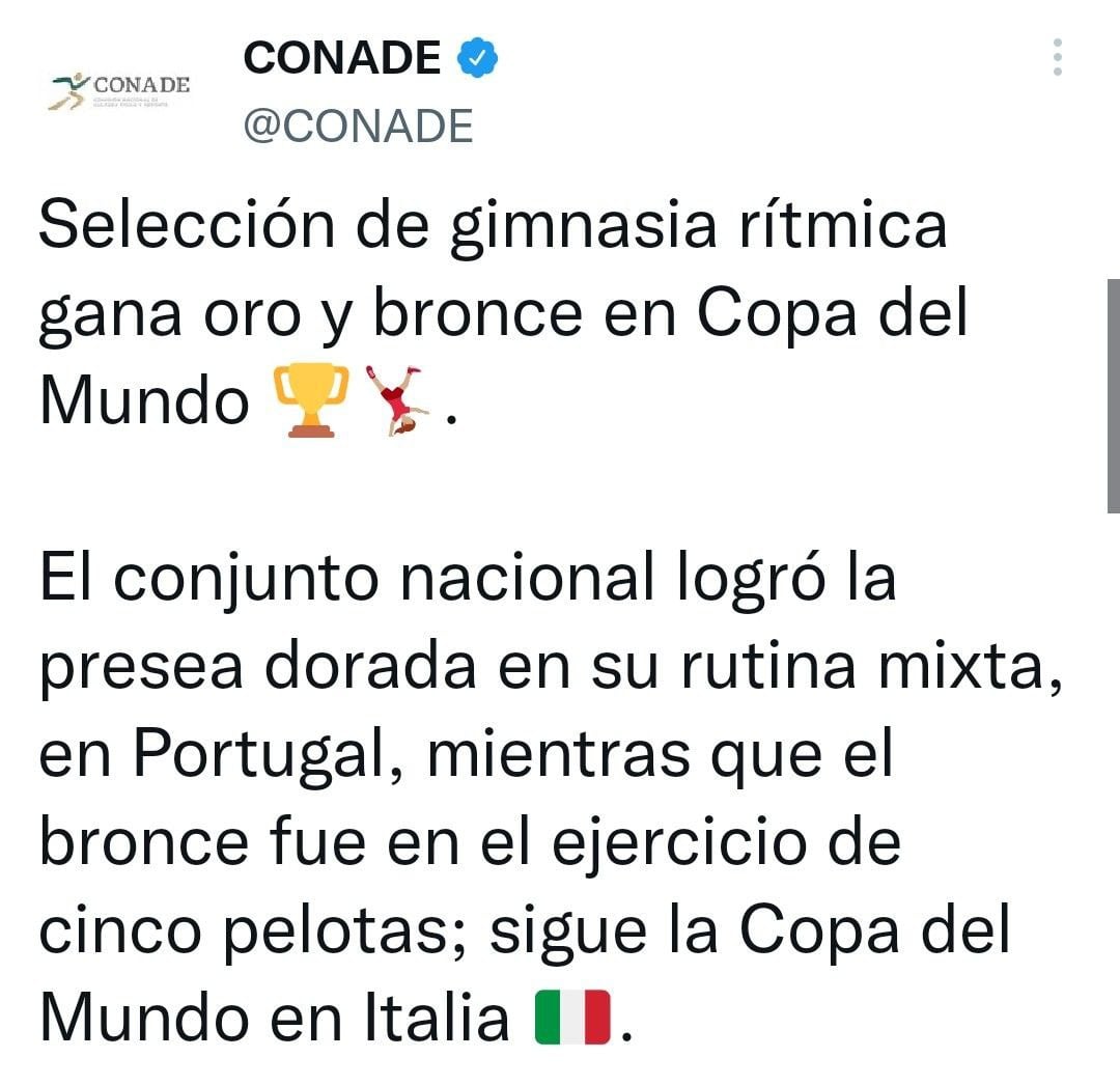 Mensaje de la conade