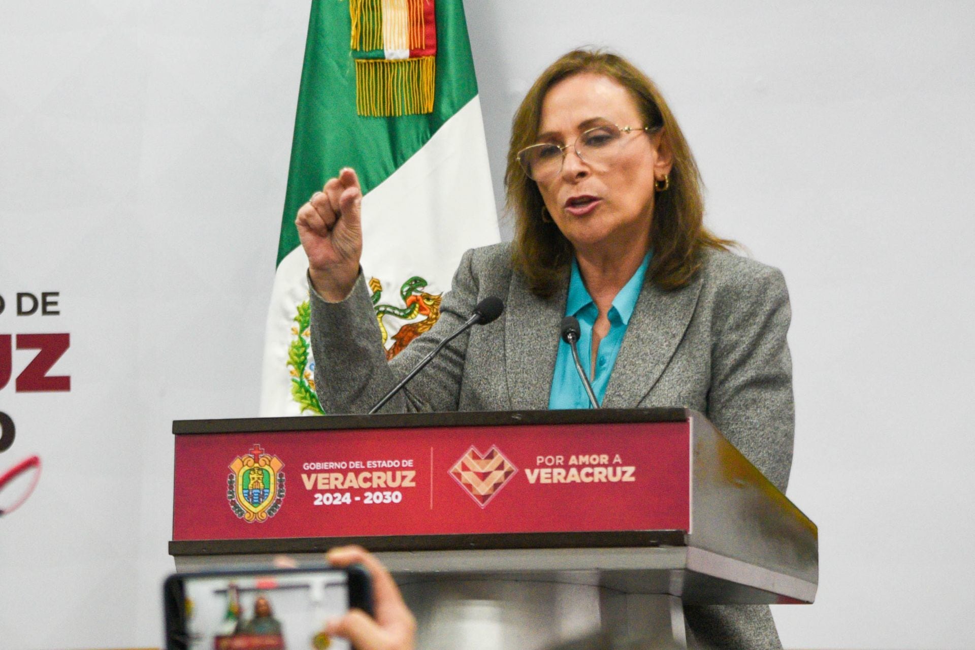 Rocío Nahle, gobernadora de Veracruz