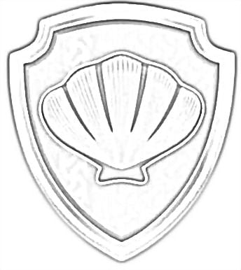 Dibujo de Coral de Paw Patrol