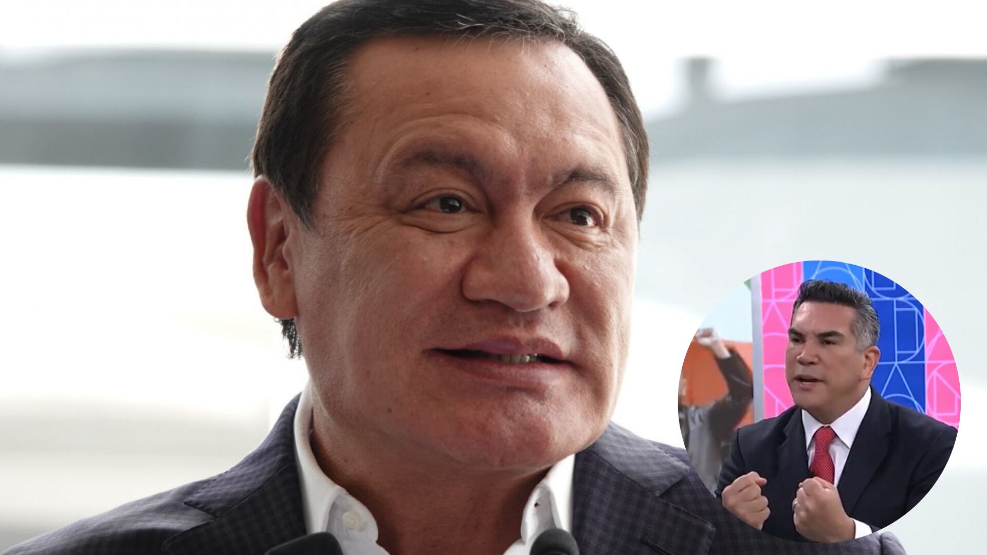 Miguel Ángel Osorio Chong y Alejandro Moreno