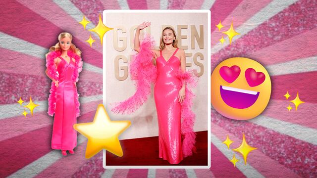 Margot Robbie se volvió a convertir en Barbie para los Globos de Oro 2024