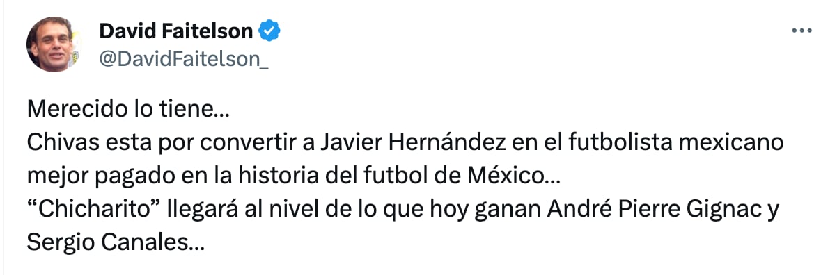 David Faitelson sobre Chicharito