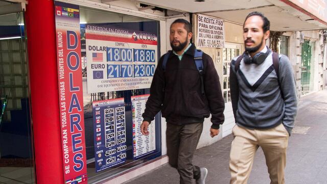 Casa de cambio en la capital del país.