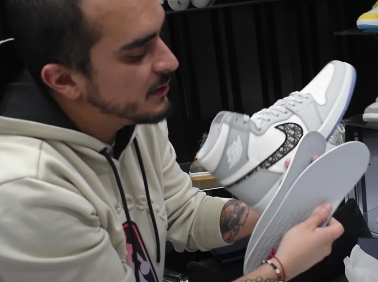 Ricardo Pérez mostró sus sneakers más caros