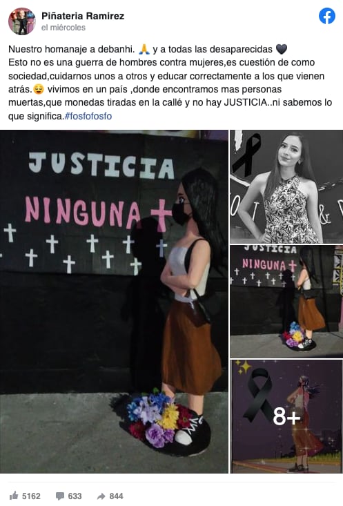 Publicación de Piñatería Ramírez