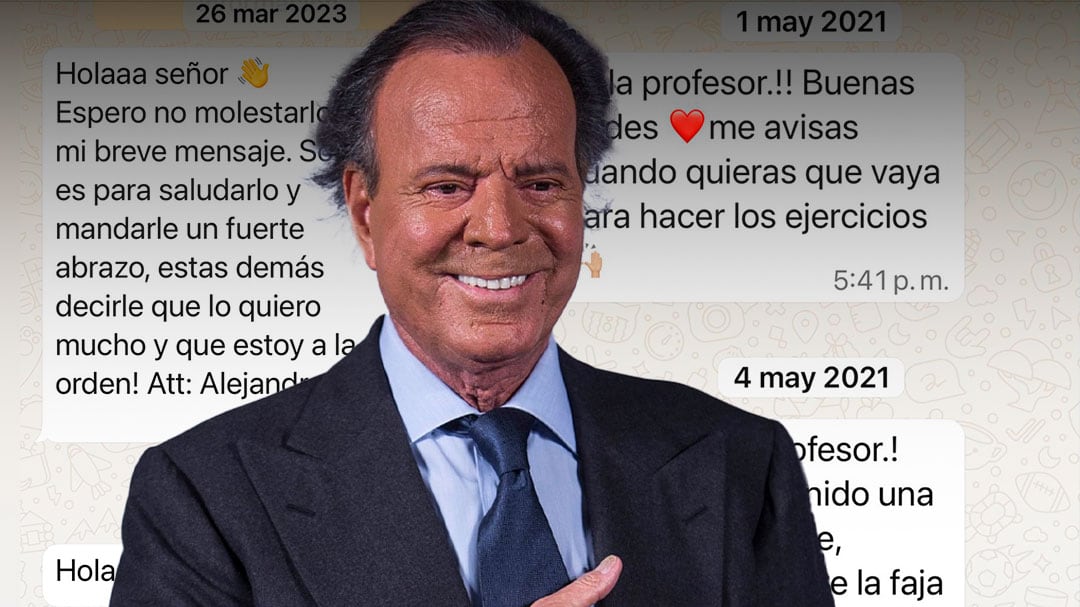 Julio Iglesias difunde nombres de denunciantes y presuntos mensajes de texto