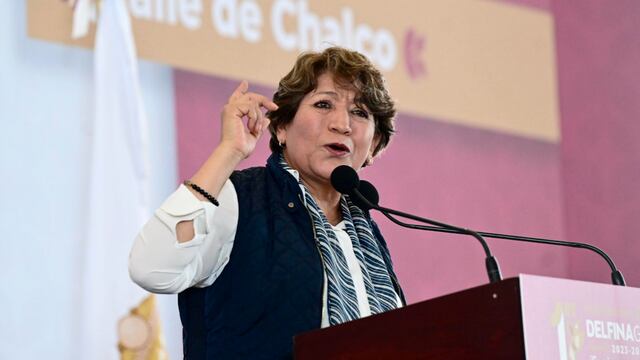 Delfina Gómez en su primer informe de gobierno