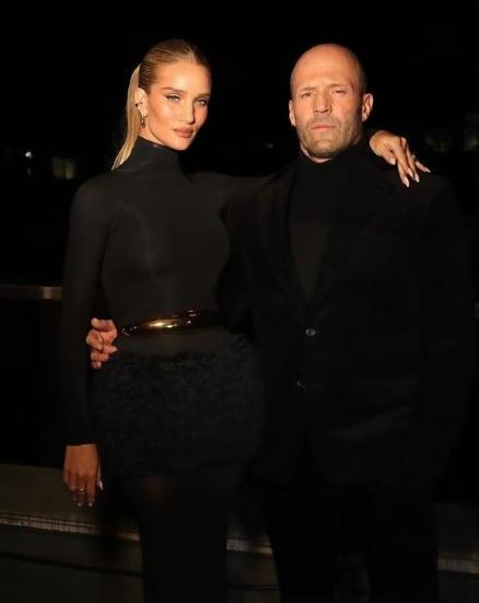 Rosie Huntington-Whiteley y Jason Statam
